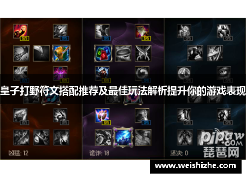皇子打野符文搭配推荐及最佳玩法解析提升你的游戏表现